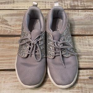 Woman’s size 10 gray glitter sneakers